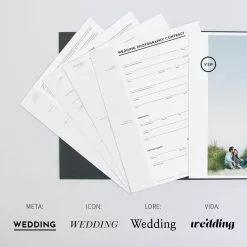 DesignAglow Essential Wedding Contract & Forms