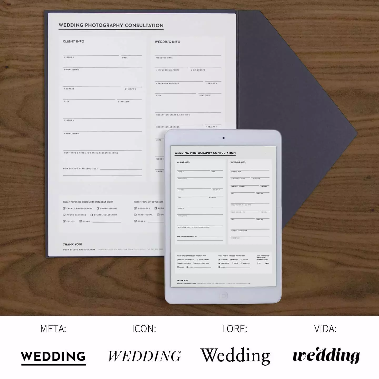 DesignAglow Essential Wedding Contract & Forms