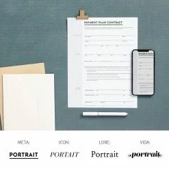 DesignAglow Portraits & Families Essential Portrait Contract & Forms