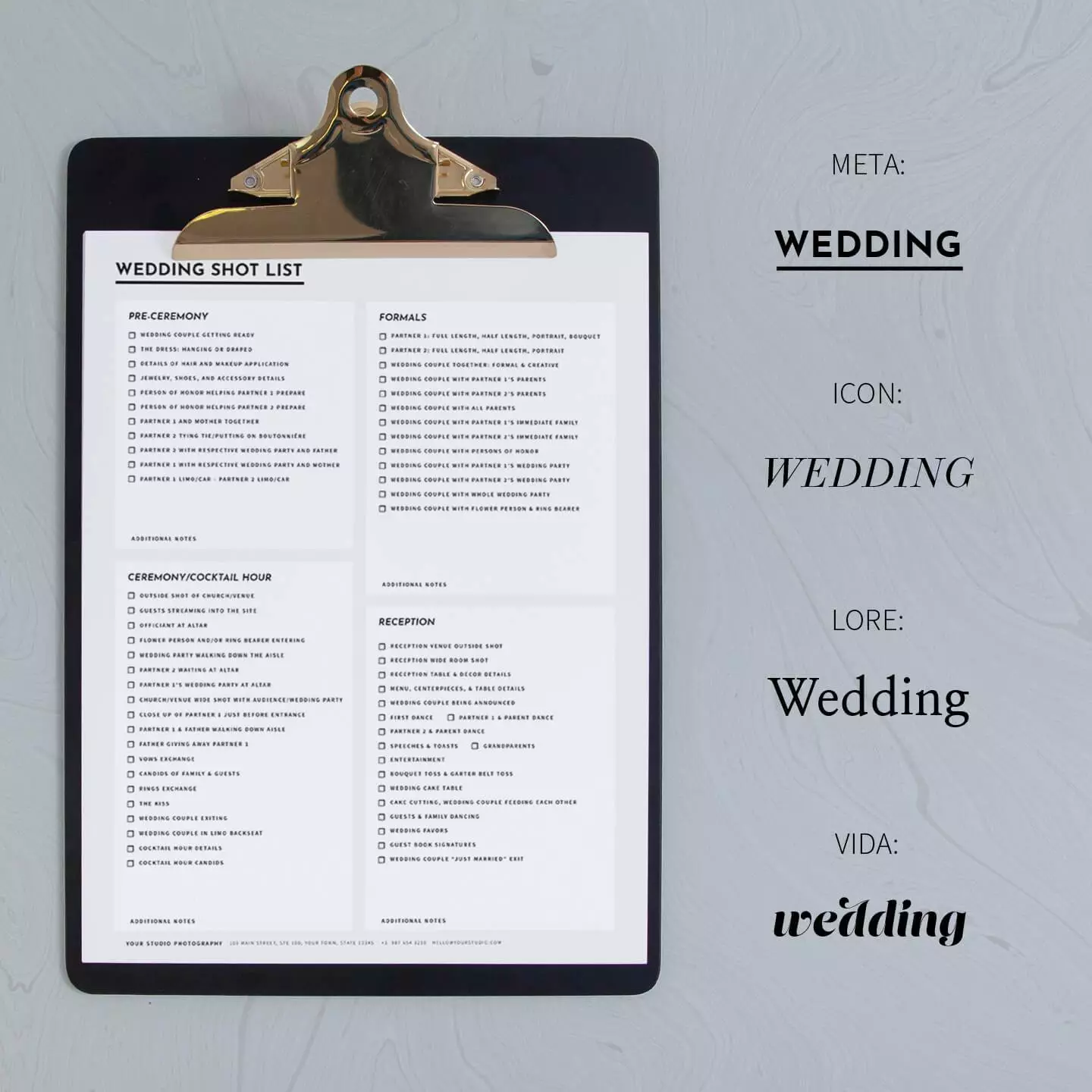 DesignAglow Essential Wedding Contract & Forms