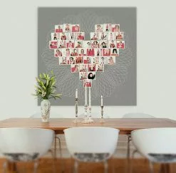 DesignAglow Collages & Calendars Heart Photo Collage