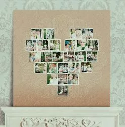 DesignAglow Collages & Calendars Heart Photo Collage