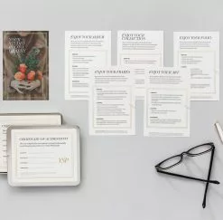 DesignAglow Studio Management Client Care Cards