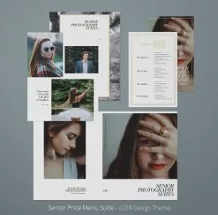 DesignAglow Senior Price Menu Suite High School Seniors