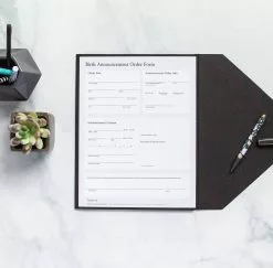 DesignAglow Birth Announcement Order Form