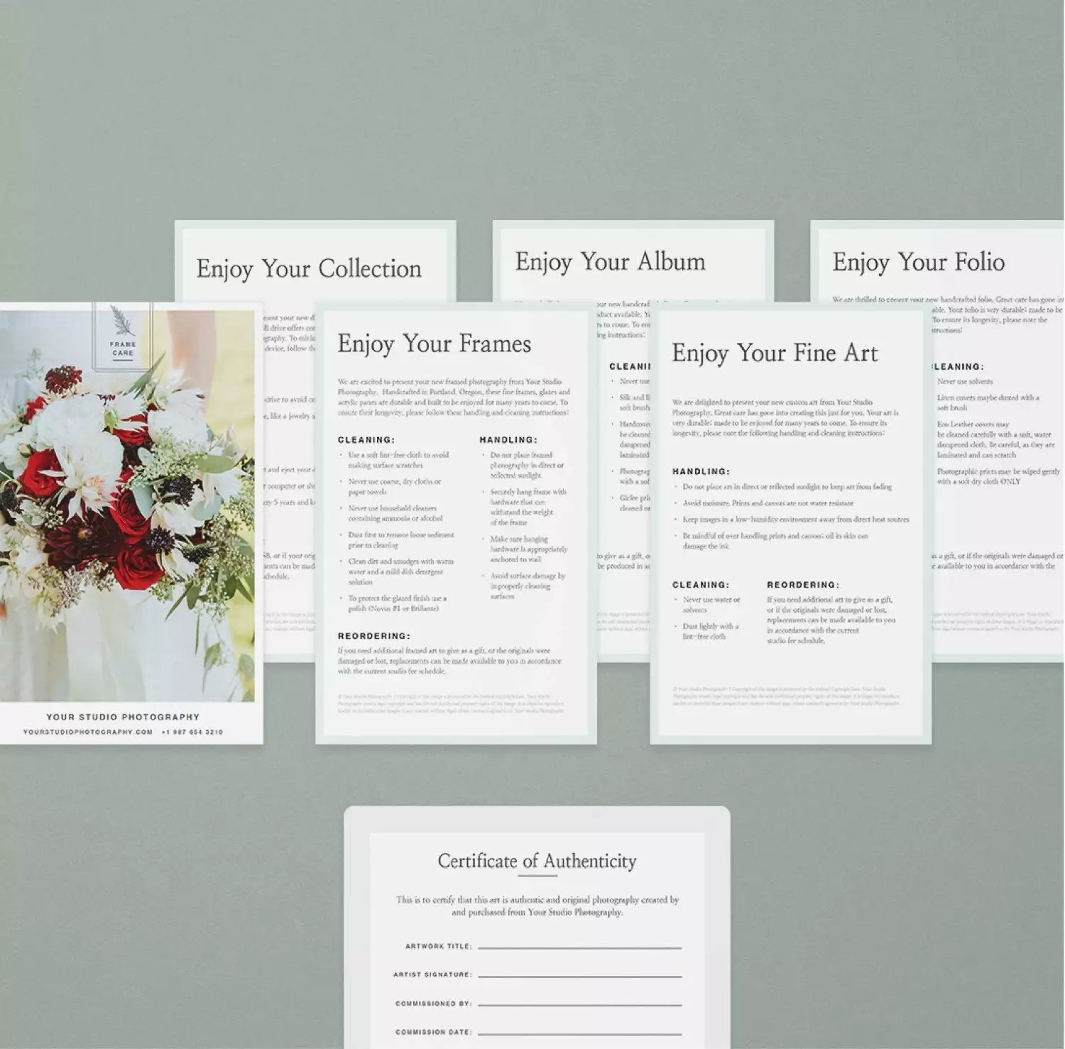 DesignAglow LORE Client Care Cards