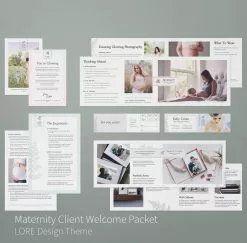 DesignAglow Maternity Client Welcome Packet Babies & Maternity