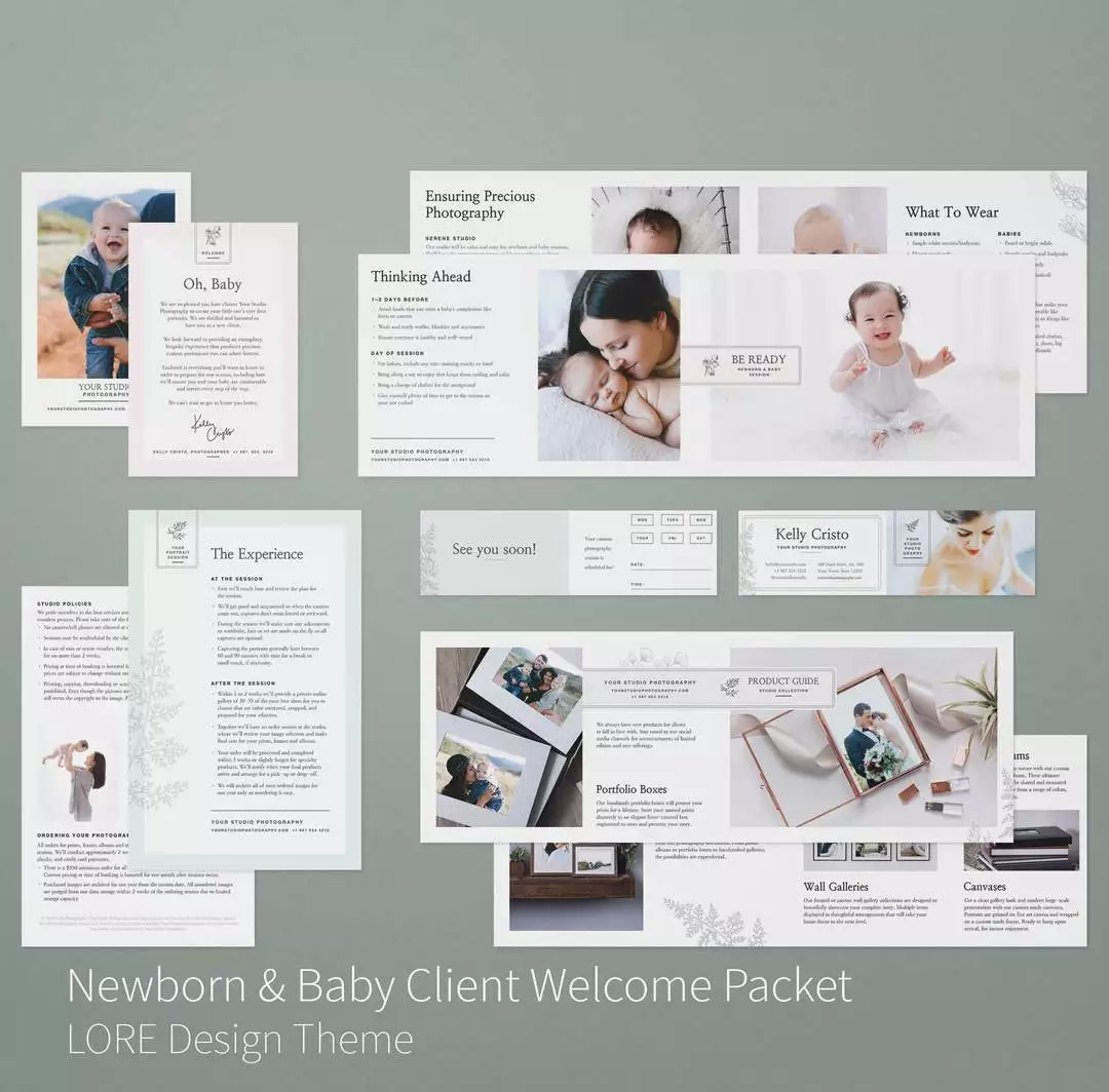 DesignAglow Newborn & Baby Client Welcome Packet