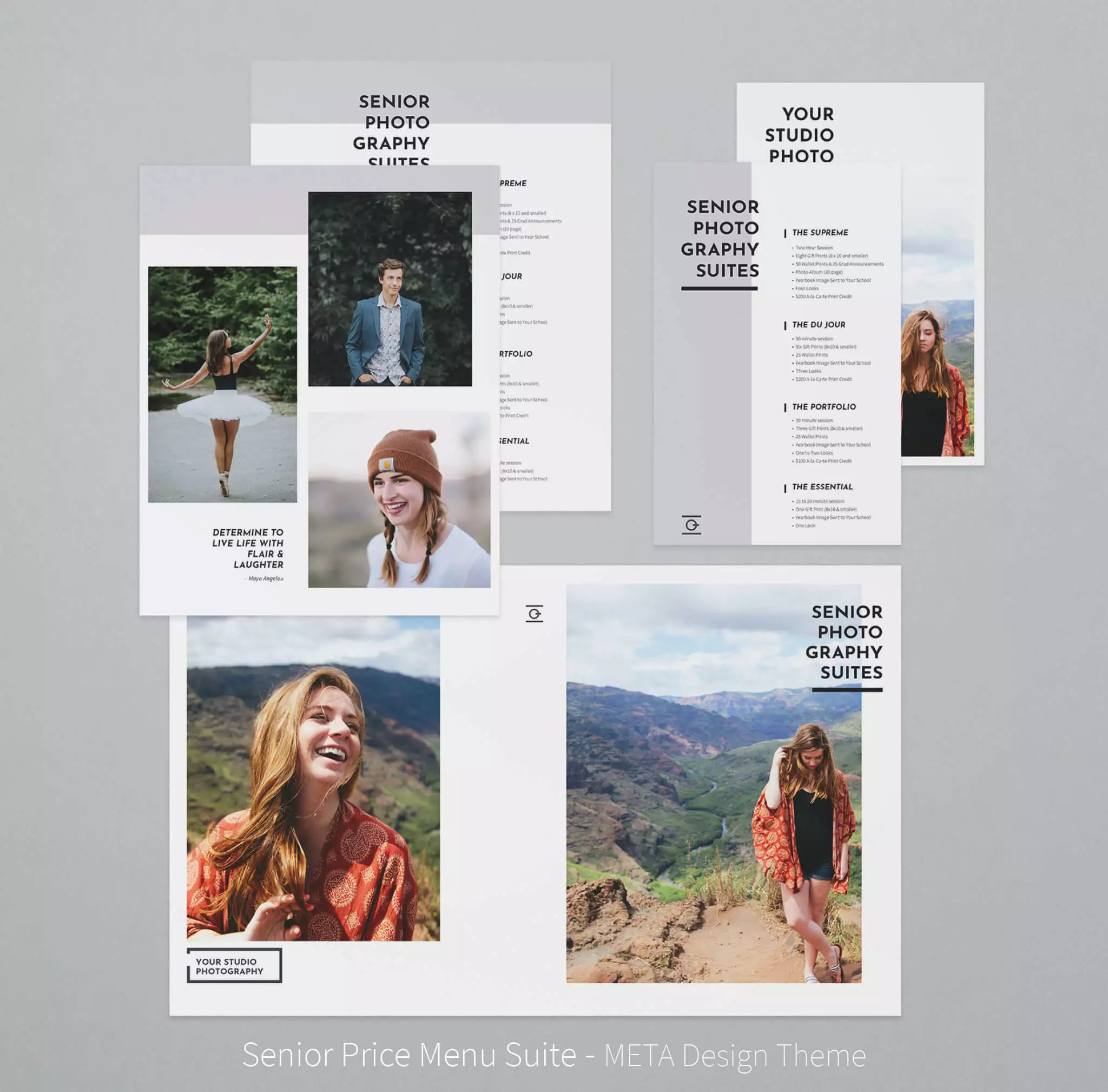 DesignAglow META Price Menu Suite Light & Airy