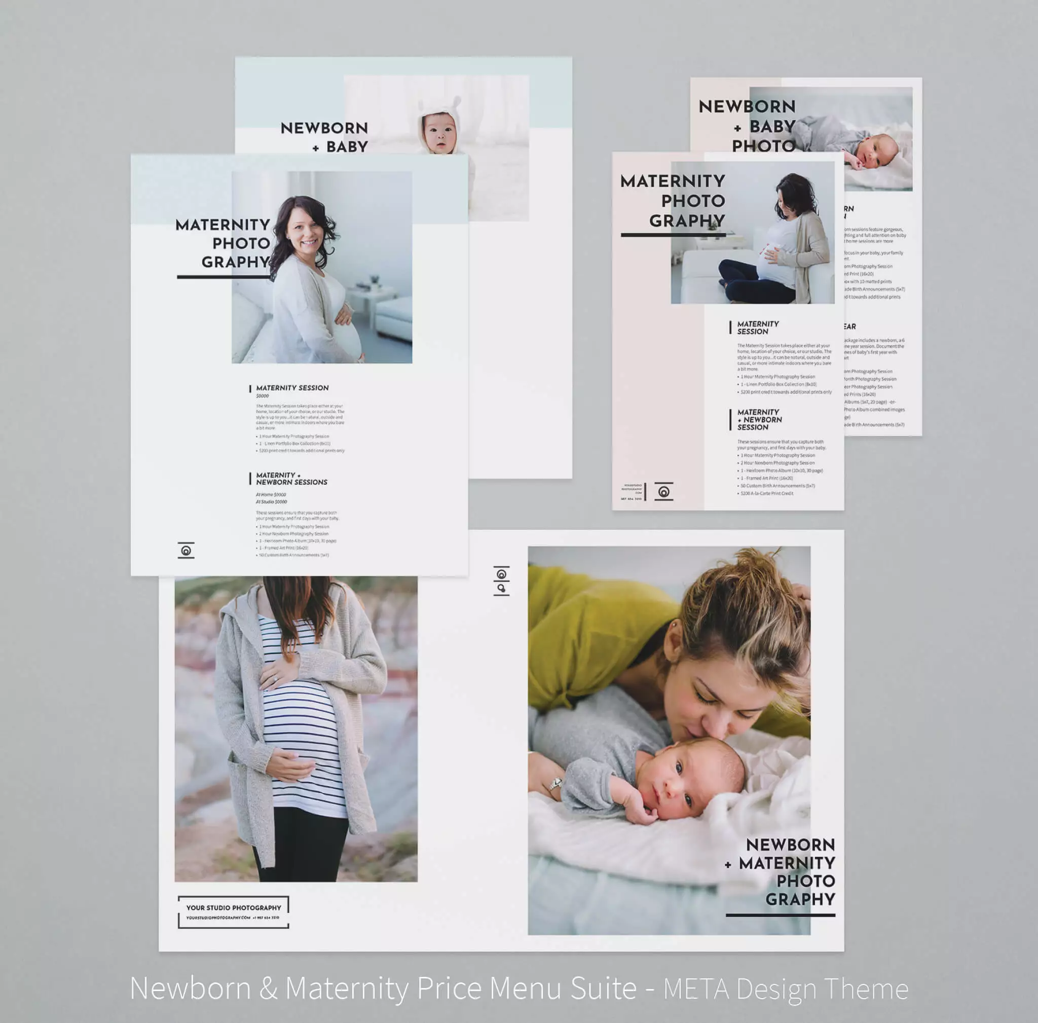 DesignAglow Newborn & Maternity Price Menu Suite Babies & Maternity