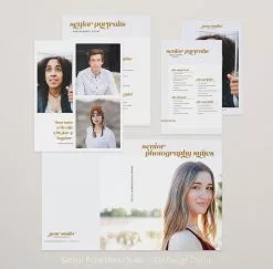 DesignAglow Senior Price Menu Suite High School Seniors