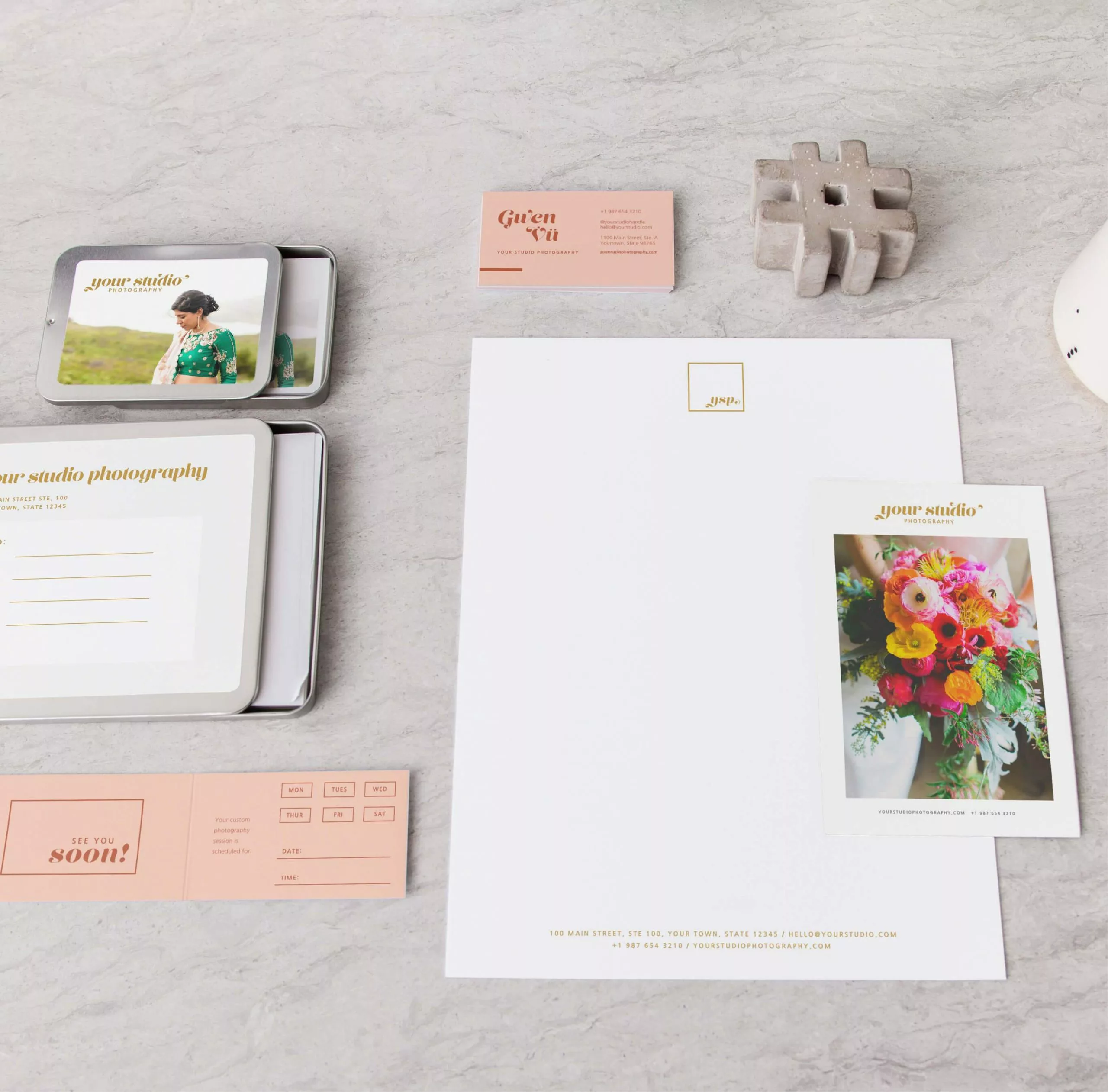 DesignAglow Bold & Fun VIDA Stationery Suite