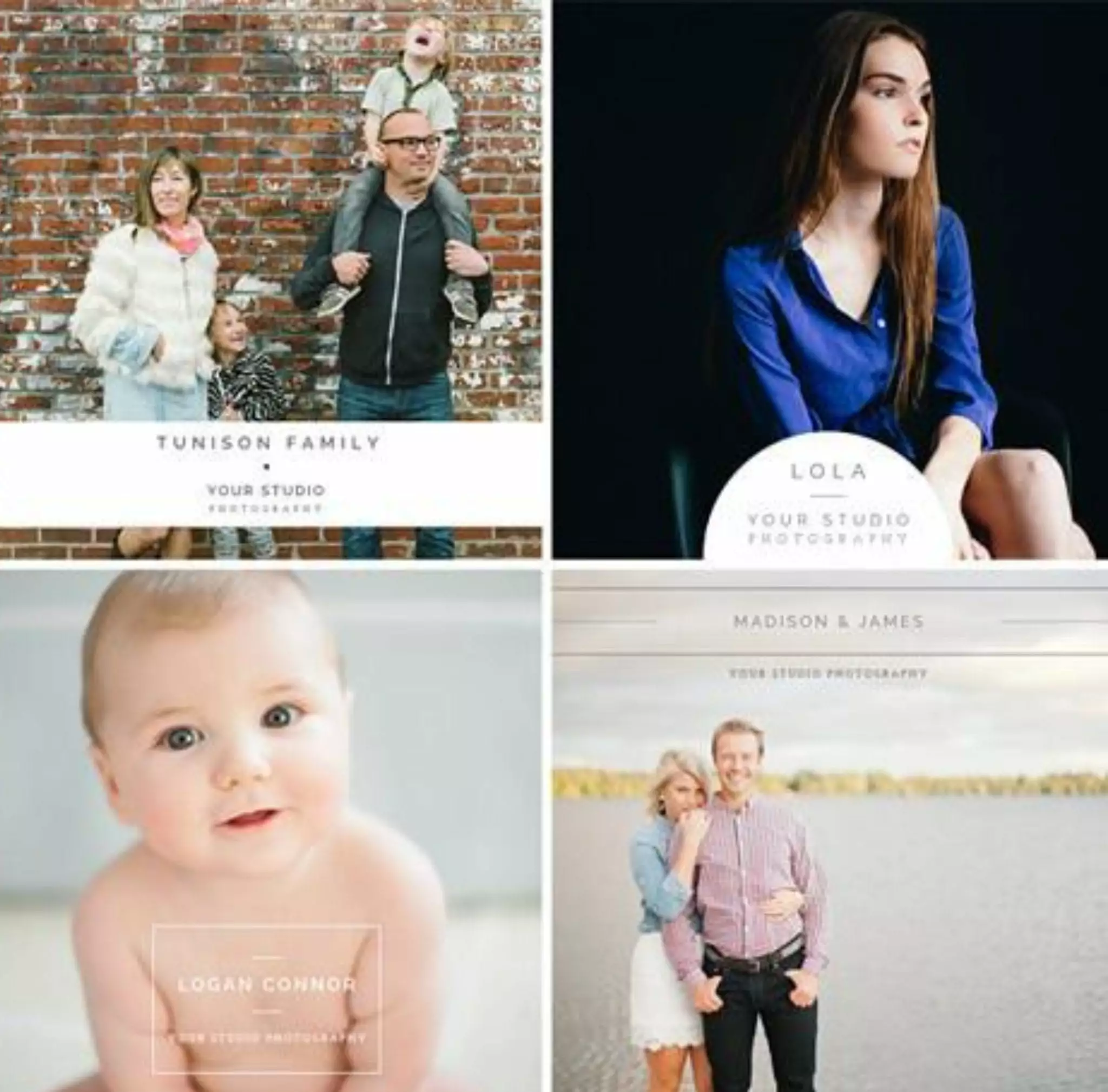 DesignAglow Modern Minimalist Sneak Peek & Blog Boards Photo Booth