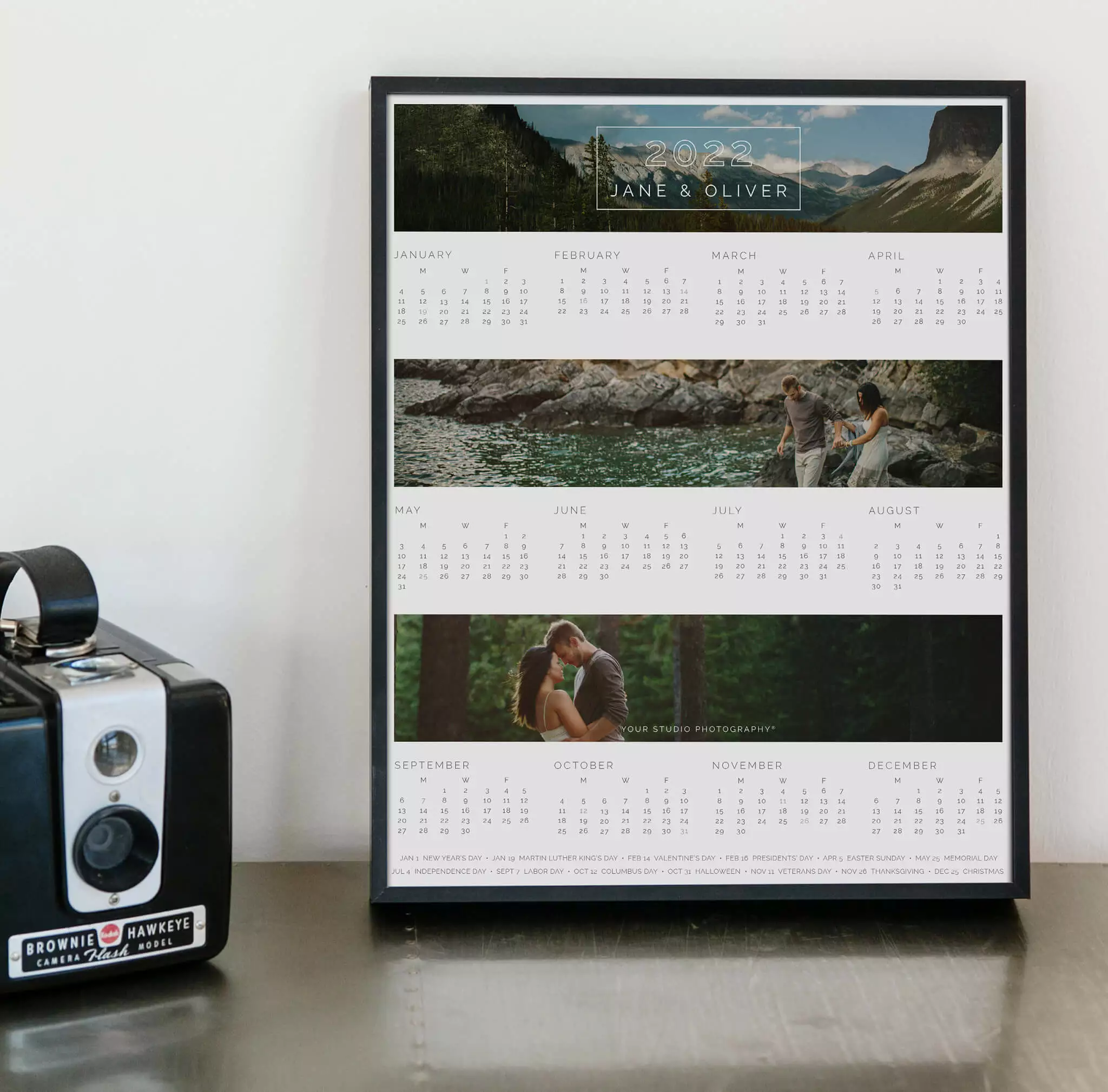 DesignAglow Photo Calendars: Modern Minimalist Collection