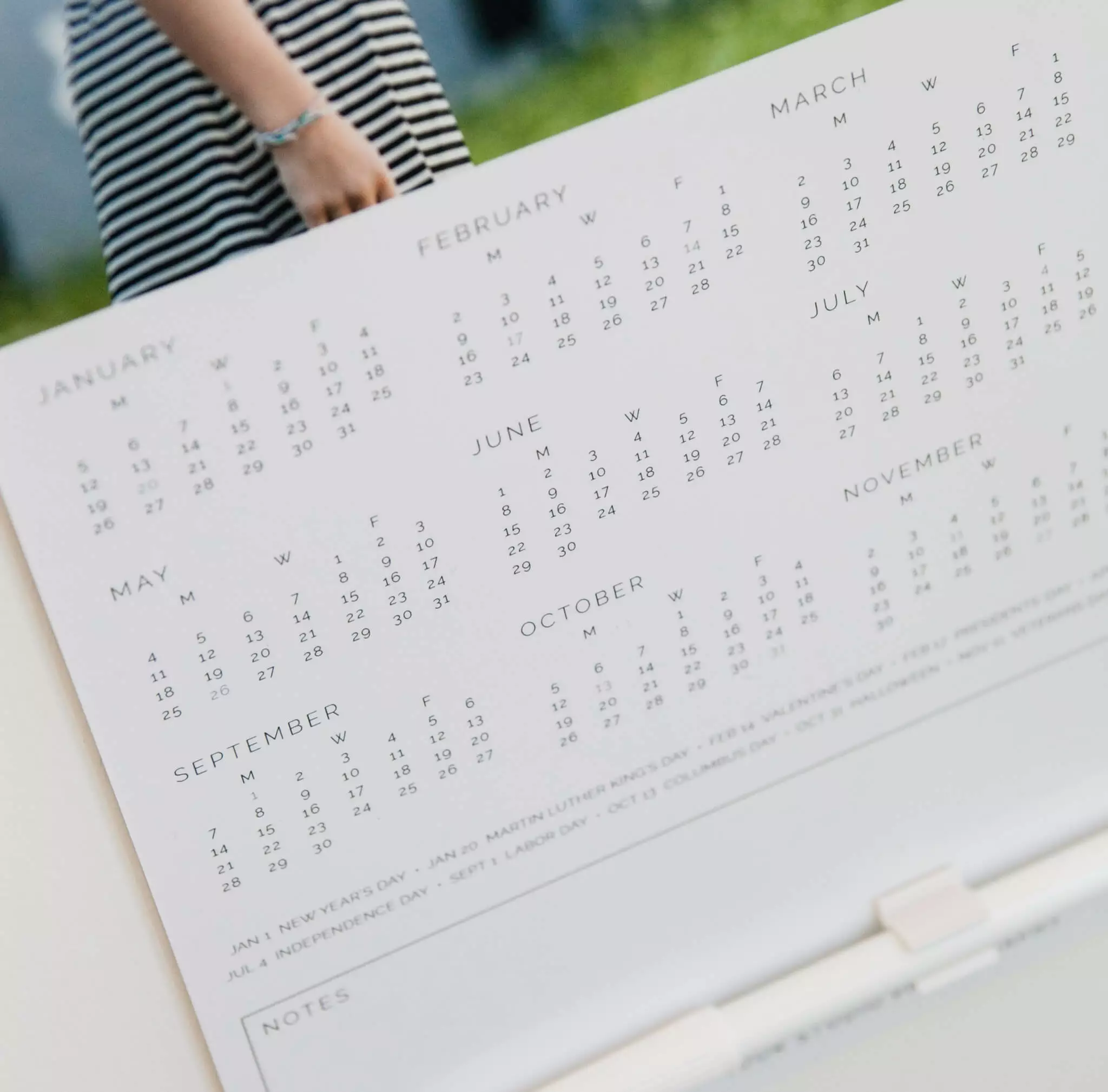 DesignAglow Photo Calendars: Modern Minimalist Collection