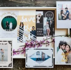 DesignAglow Save The Date Cards: Just My Type