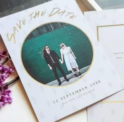 DesignAglow Save The Date Cards: Just My Type
