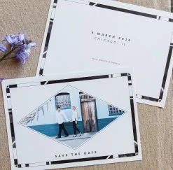 DesignAglow Save The Date Cards: Just My Type