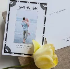 DesignAglow Save The Date Cards: Just My Type