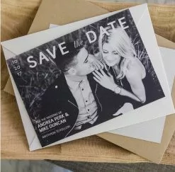DesignAglow Weddings & Engagements Save The Date Cards: Modern Minimalist Collection