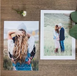 DesignAglow Weddings & Engagements Save The Date Cards: A Modern Affair