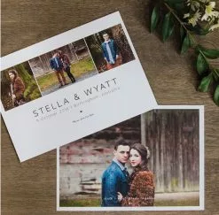 DesignAglow Weddings & Engagements Save The Date Cards: A Modern Affair