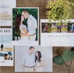 DesignAglow Weddings & Engagements Save The Date Cards: A Modern Affair