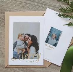 DesignAglow Holiday Cards: Merry Type Collection