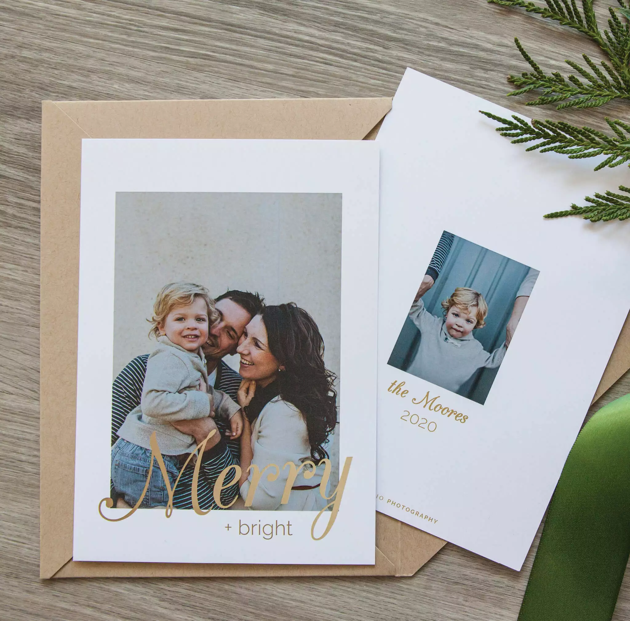 DesignAglow Holiday Cards: Merry Type Collection