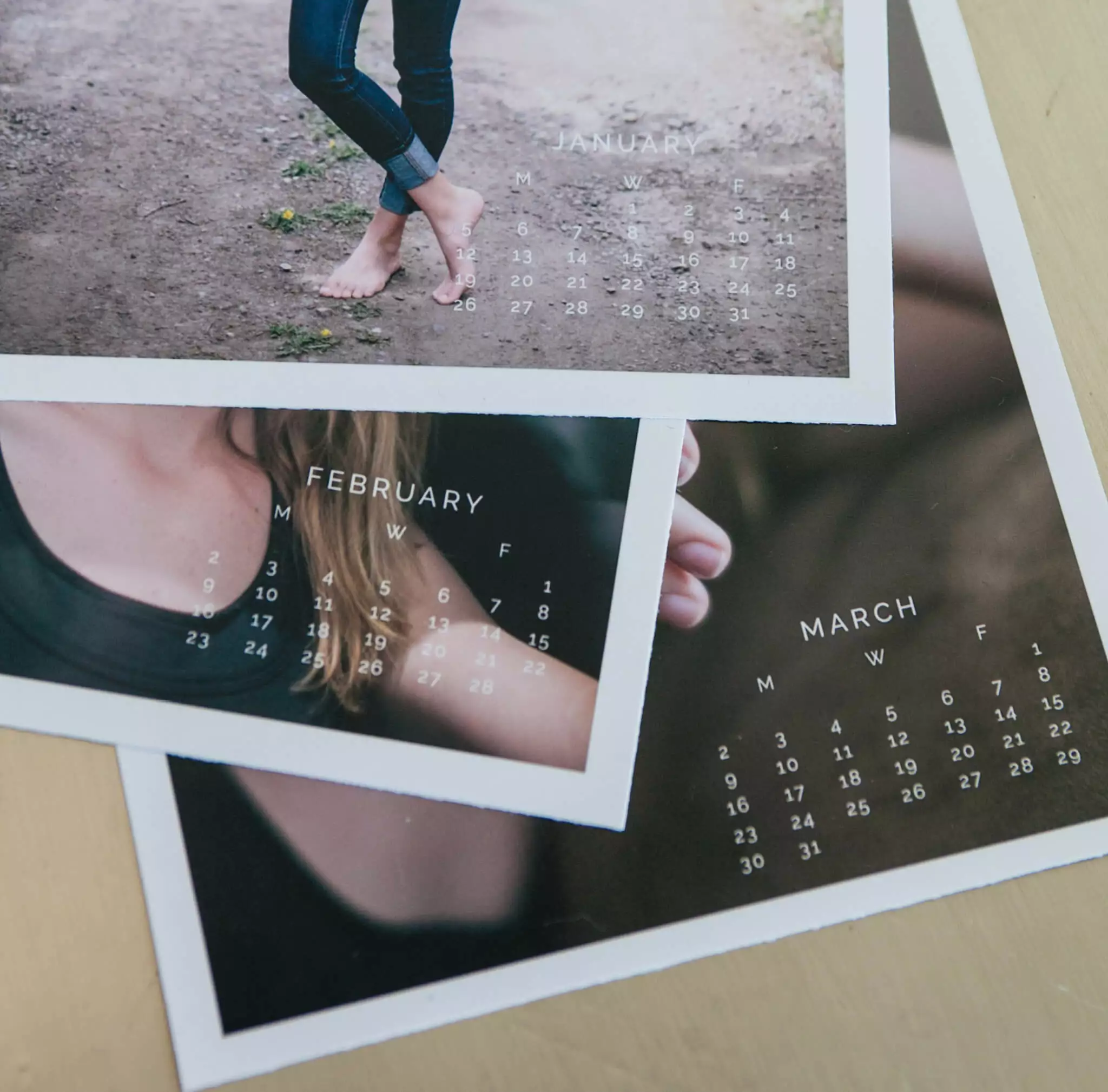 DesignAglow Photo Calendars: Modern Minimalist Collection