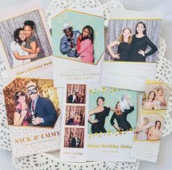 DesignAglow Photo Booth Templates: Glimmer & Gold Collection