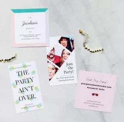 DesignAglow Grab & Go Photo Booth Cards