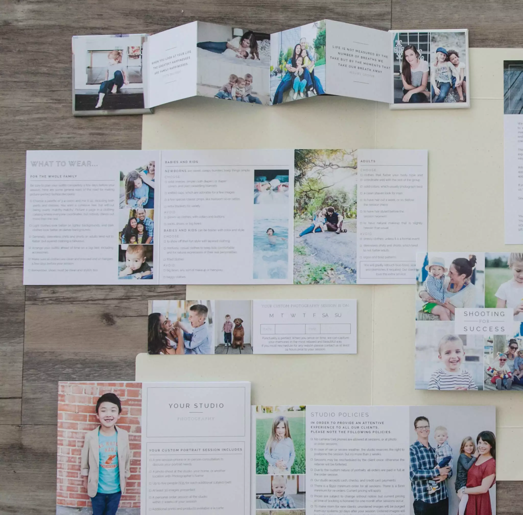 DesignAglow Portraits & Families Portrait Welcome Packet: Modern Minimalist Edition