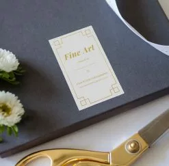 DesignAglow Packaging Stickers: Studio Chic Studio Stationery